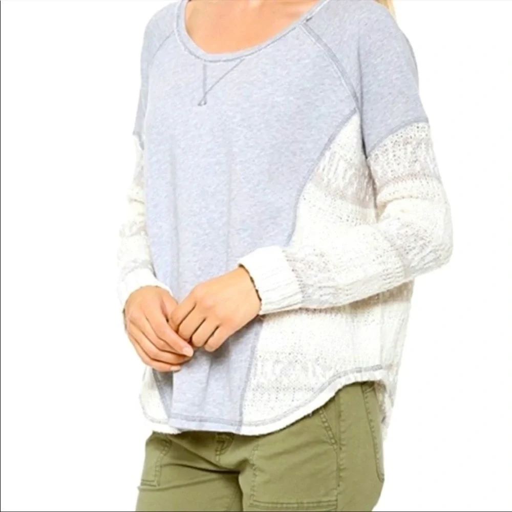 Free People Beautiful Sinner Oversized Knit Sweater